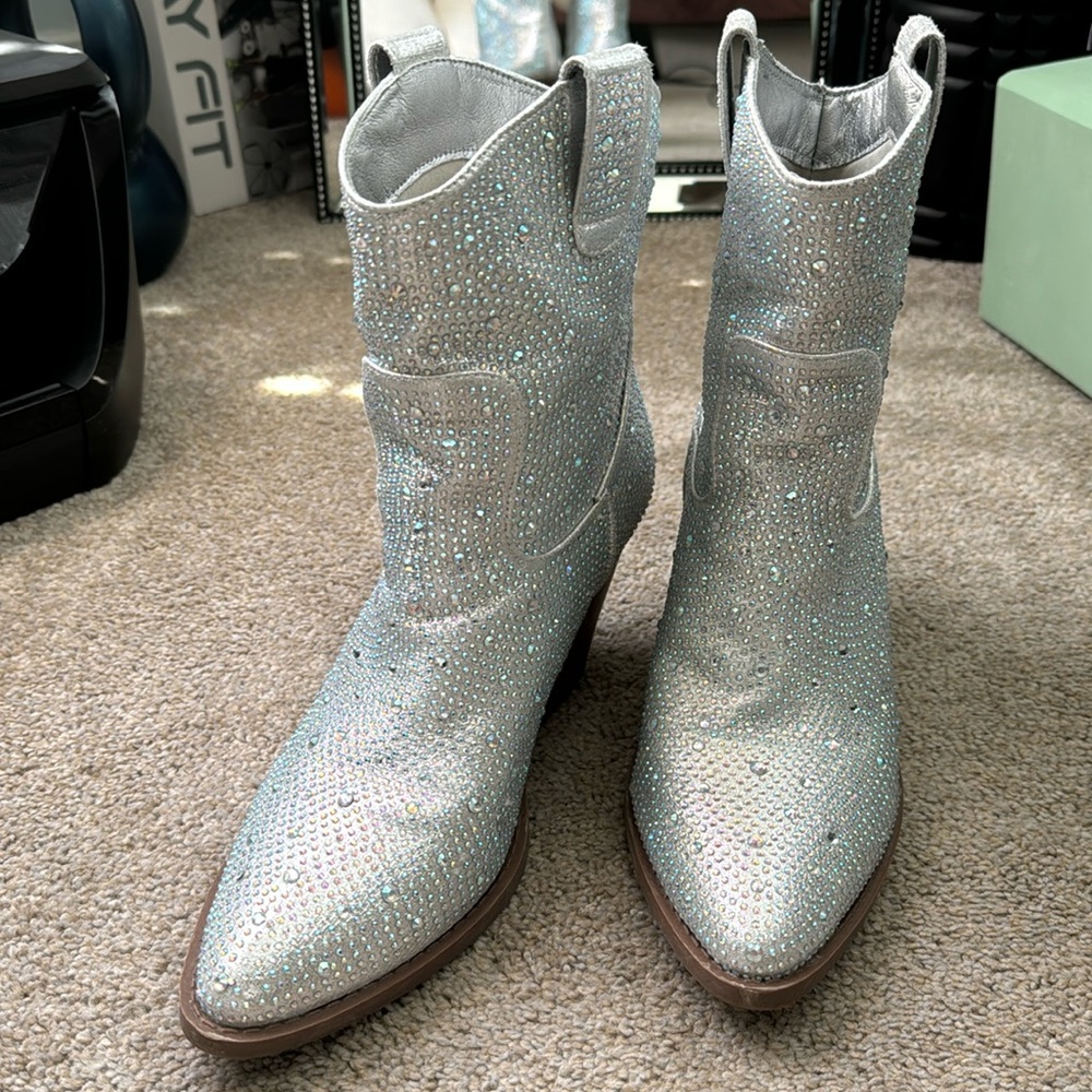 Rhinestone cowboy boots
